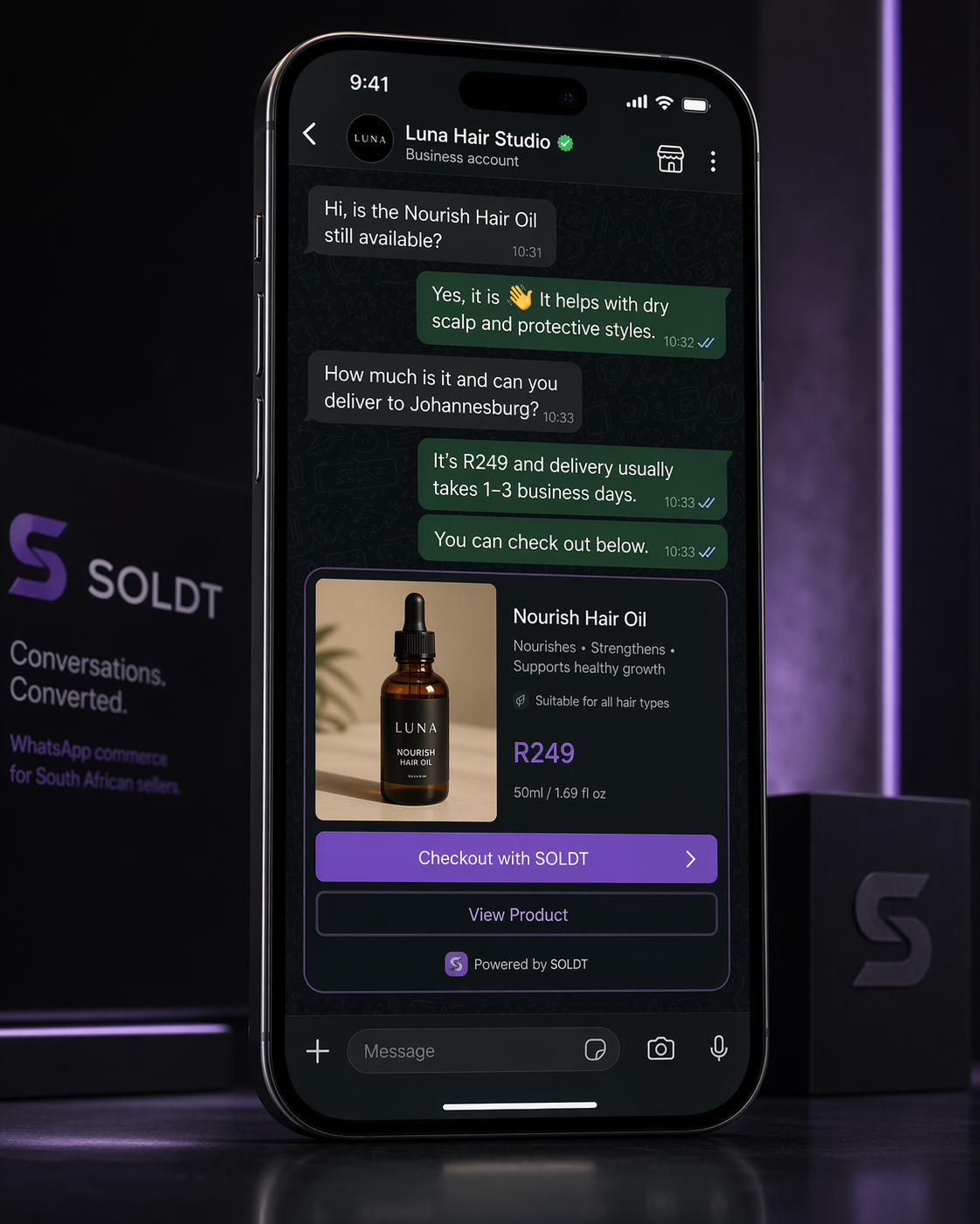Sell inside WhatsApp chats preview